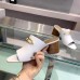 Hermes Camilla Mules 60MM In White Calfskin Hermes Camilla Mules 60MM In White Calfskin