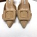 Manolo Blahnik Maysale Kitten Heel 50mm Mules In Beige Suede Manolo Blahnik Maysale Kitten Heel 50mm Mules In Beige Suede
