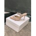 Manolo Blahnik Lurum Crystal 90mm Mules In Pink Satin Manolo Blahnik Lurum Crystal 90mm Mules In Pink Satin