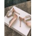 Manolo Blahnik Lurum Crystal 90mm Mules In Pink Satin Manolo Blahnik Lurum Crystal 90mm Mules In Pink Satin