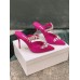 Manolo Blahnik Lurum Crystal 90mm Mules In Rose Red Satin Manolo Blahnik Lurum Crystal 90mm Mules In Rose Red Satin