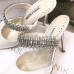 Manolo Blahnik Lutara Crystal 90mm Mules In White Satin Manolo Blahnik Lutara Crystal 90mm Mules In White Satin