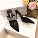 Manolo Blahnik Lutara Crystal 90mm Mules In Black Satin Manolo Blahnik Lutara Crystal 90mm Mules In Black Satin