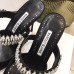 Manolo Blahnik Lutara Crystal 90mm Mules In Black Satin Manolo Blahnik Lutara Crystal 90mm Mules In Black Satin