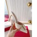 Roger Vivier Trompette Metal Buckle Mules in White Patent Leather Roger Vivier Trompette Metal Buckle Mules in White Patent Leather
