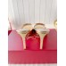Roger Vivier Trompette Metal Buckle Mules in Gold Metallic Leather Roger Vivier Trompette Metal Buckle Mules in Gold Metallic Leather