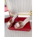 Roger Vivier Trompette Metal Buckle Mules in Pink Metallic Leather Roger Vivier Trompette Metal Buckle Mules in Pink Metallic Leather