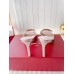 Roger Vivier Trompette Metal Buckle Mules in Pink Metallic Leather Roger Vivier Trompette Metal Buckle Mules in Pink Metallic Leather