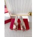 Roger Vivier Trompette Metal Buckle Mules in Pink Metallic Leather Roger Vivier Trompette Metal Buckle Mules in Pink Metallic Leather
