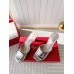 Roger Vivier Trompette Metal Buckle Mules in Silver Metallic Leather