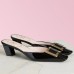 Roger Vivier Belle Vivier Metal Buckle Mules in Black Patent Leather Roger Vivier Belle Vivier Metal Buckle Mules in Black Patent Leather