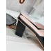 Roger Vivier Belle Vivier Metal Buckle Mules in Black Patent Leather Roger Vivier Belle Vivier Metal Buckle Mules in Black Patent Leather