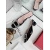 Roger Vivier Belle Vivier Metal Buckle Mules in Black Patent Leather Roger Vivier Belle Vivier Metal Buckle Mules in Black Patent Leather