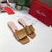 Roger Vivier Covered Buckle Mules in Brown Leather Roger Vivier Covered Buckle Mules in Brown Leather