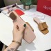 Roger Vivier Covered Buckle Mules in Brown Leather Roger Vivier Covered Buckle Mules in Brown Leather