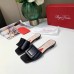 Roger Vivier Covered Buckle Mules in Black Leather Roger Vivier Covered Buckle Mules in Black Leather