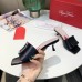 Roger Vivier Covered Buckle 45mm Mules in Black Leather Roger Vivier Covered Buckle 45mm Mules in Black Leather