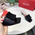 Roger Vivier Covered Buckle 45mm Mules in Black Leather Roger Vivier Covered Buckle 45mm Mules in Black Leather