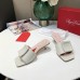 Roger Vivier Covered Buckle 45mm Mules in White Leather Roger Vivier Covered Buckle 45mm Mules in White Leather