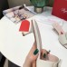 Roger Vivier Covered Buckle 45mm Mules in White Leather Roger Vivier Covered Buckle 45mm Mules in White Leather