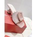Roger Vivier Cube Strass Heel Mules in Pink Velvet Roger Vivier Cube Strass Heel Mules in Pink Velvet
