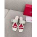 Roger Vivier Viv' Choc Side Strass Buckle Mules in White Leather Roger Vivier Viv' Choc Side Strass Buckle Mules in White Leather