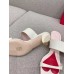 Roger Vivier Viv' Choc Side Strass Buckle Mules in White Leather Roger Vivier Viv' Choc Side Strass Buckle Mules in White Leather