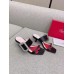 Roger Vivier Viv' Choc Side Strass Buckle Mules in Black Leather Roger Vivier Viv' Choc Side Strass Buckle Mules in Black Leather