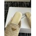 Prada Women's Crochet Mules in Natural Raffia Prada Women's Crochet Mules in Natural Raffia