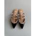 Valentino Rockstud Flat Mules In Black Patent Leather Valentino Rockstud Flat Mules In Black Patent Leather