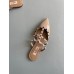Valentino Rockstud Flat Mules In Poudre Patent Leather Valentino Rockstud Flat Mules In Poudre Patent Leather