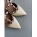 Valentino Rockstud Flat Mules In White Patent Leather Valentino Rockstud Flat Mules In White Patent Leather