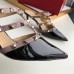 Valentino Rockstud Mules 50mm In Black Patent Calfskin Valentino Rockstud Mules 50mm In Black Patent Calfskin