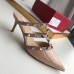 Valentino Rockstud Mules 50mm In Nude Patent Calfskin Valentino Rockstud Mules 50mm In Nude Patent Calfskin
