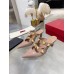 Valentino Roman Stud Mules 65mm In Rose Cannelle Calfskin