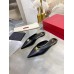 Valentino Roman Stud Flat Mules In Black Calfskin Valentino Roman Stud Flat Mules In Black Calfskin