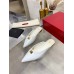 Valentino Roman Stud Flat Mules In White Calfskin Valentino Roman Stud Flat Mules In White Calfskin
