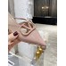 Valentino VLogo Signature Mules 40mm In Beige Patent Leather