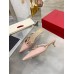 Valentino VLogo Signature Mules 40mm In Beige Patent Leather