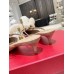 Valentino VLogo Signature Mules 40mm In Beige Patent Leather