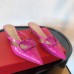 Valentino VLogo Signature Mules 40mm In Pink Patent Leather