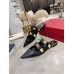Valentino Roman Stud Flat Mules In Black Leather Valentino Roman Stud Flat Mules In Black Leather