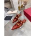 Valentino Roman Stud Flat Mules In Bordeaux Leather Valentino Roman Stud Flat Mules In Bordeaux Leather