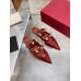 Valentino Roman Stud Flat Mules In Bordeaux Leather Valentino Roman Stud Flat Mules In Bordeaux Leather