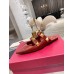 Valentino Roman Stud Flat Mules In Bordeaux Leather Valentino Roman Stud Flat Mules In Bordeaux Leather