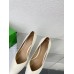 Bottega Veneta Punta Pumps in White Lambskin Bottega Veneta Punta Pumps in White Lambskin