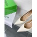 Bottega Veneta Punta Pumps in White Lambskin Bottega Veneta Punta Pumps in White Lambskin