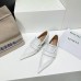 Bottega Veneta Spada Pumps in White Lambskin Bottega Veneta Spada Pumps in White Lambskin