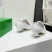 Bottega Veneta Spada Pumps in White Lambskin Bottega Veneta Spada Pumps in White Lambskin