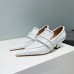 Bottega Veneta Spada Pumps in White Lambskin Bottega Veneta Spada Pumps in White Lambskin